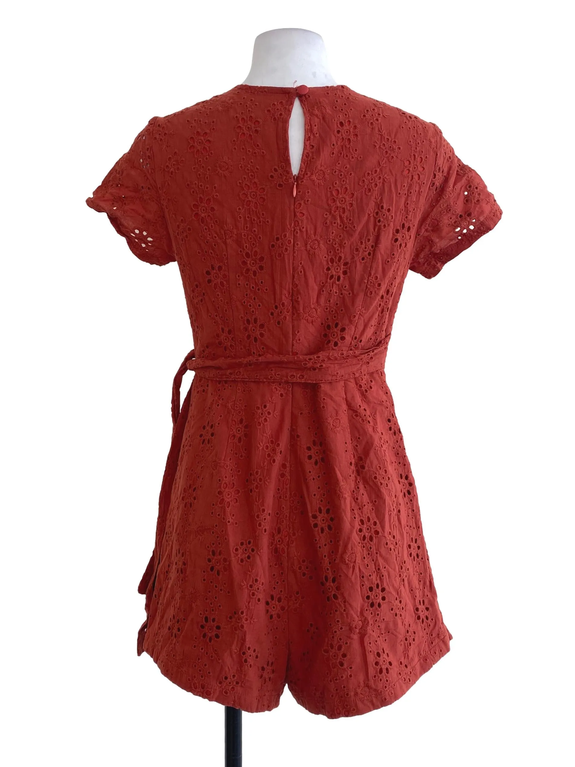 Fire Floral Wrap Rompers