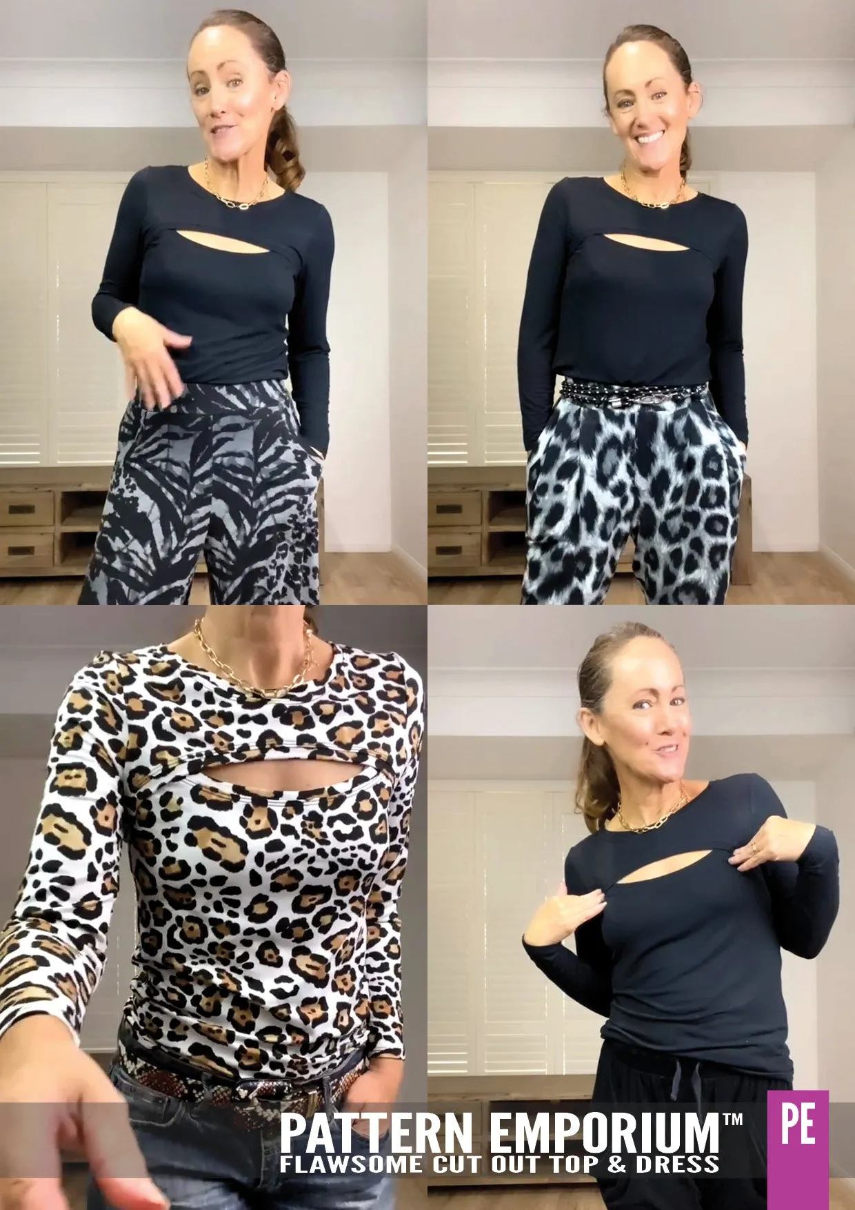 Flawsome | Cut Out Top & Dress Sewing Pattern