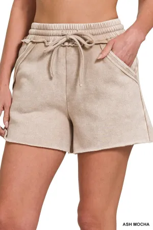 Fleece Drawstring Shorts