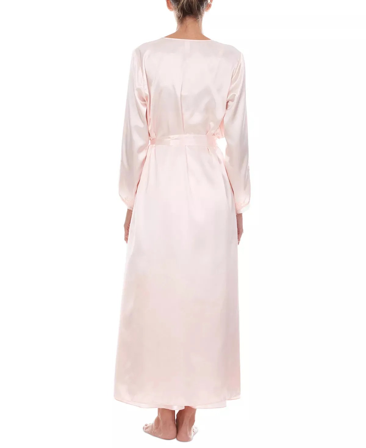 Flora By Flora Nikrooz Stella Satin Venise Trim Robe