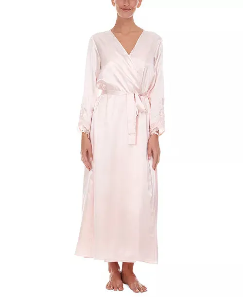Flora By Flora Nikrooz Stella Satin Venise Trim Robe