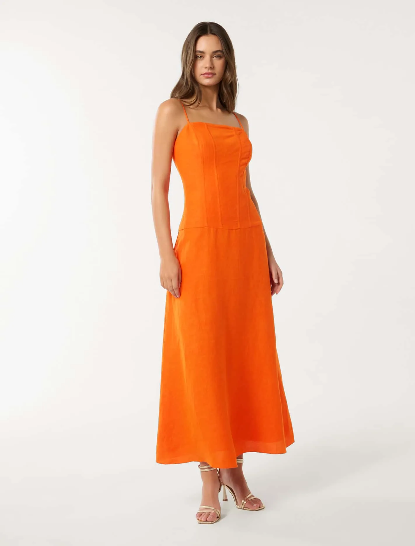 Flora Drop Waist Maxi Dress