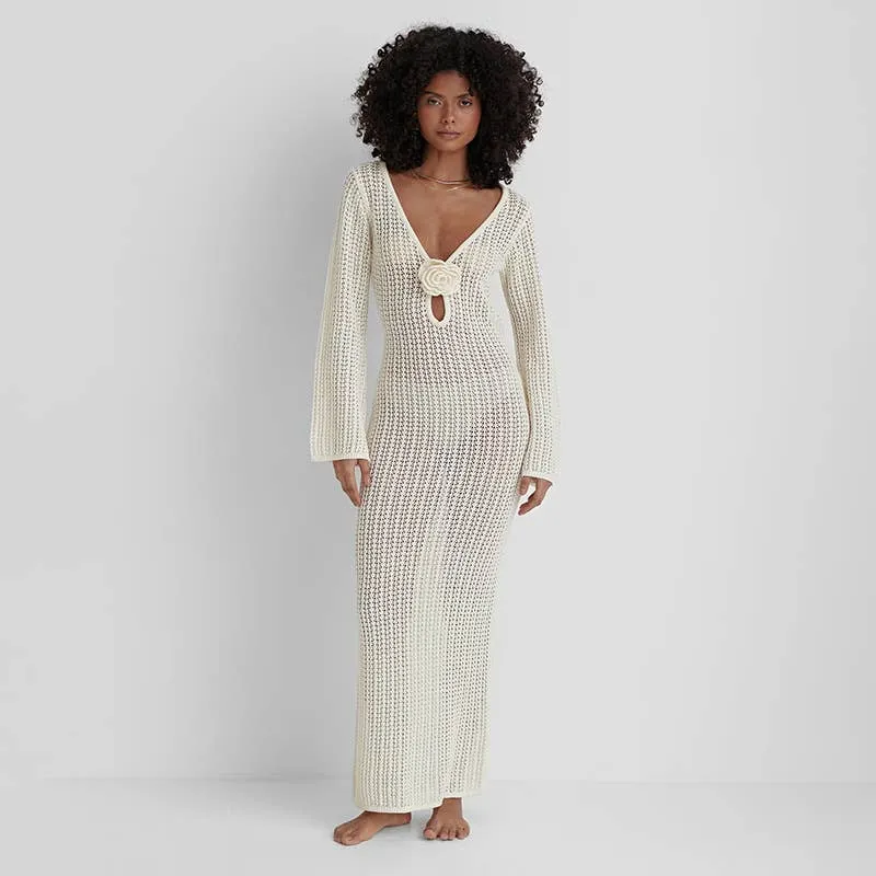 Flora Knit Cover Up Dress