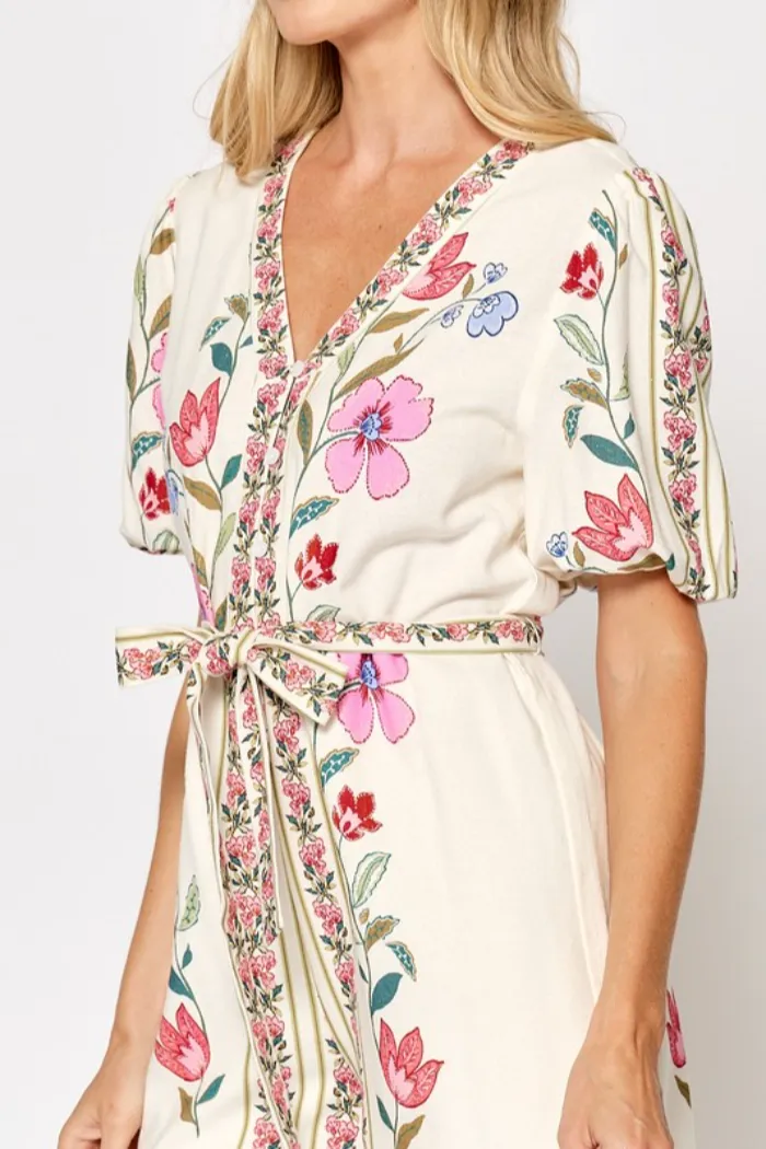 Floral Print Romper