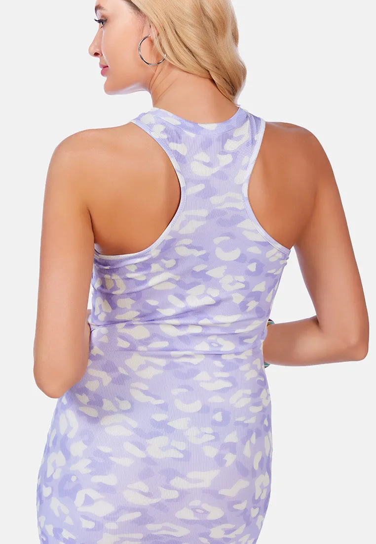Floral Print Ruched Bodycon Dress By Ruw