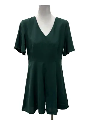 Forest Green V-Neck Romper