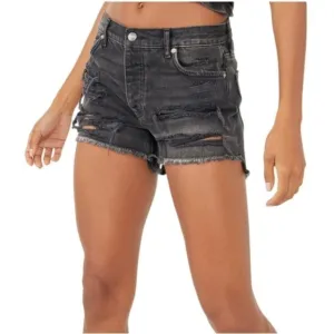 FREE People Maggie Mid Rise Denim Shorts In Montero