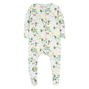 Frugi Lovely Babygrow Farm Life 500078S5swli