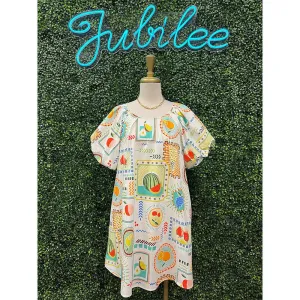 Fruit Stand Puff Sleeve Dress