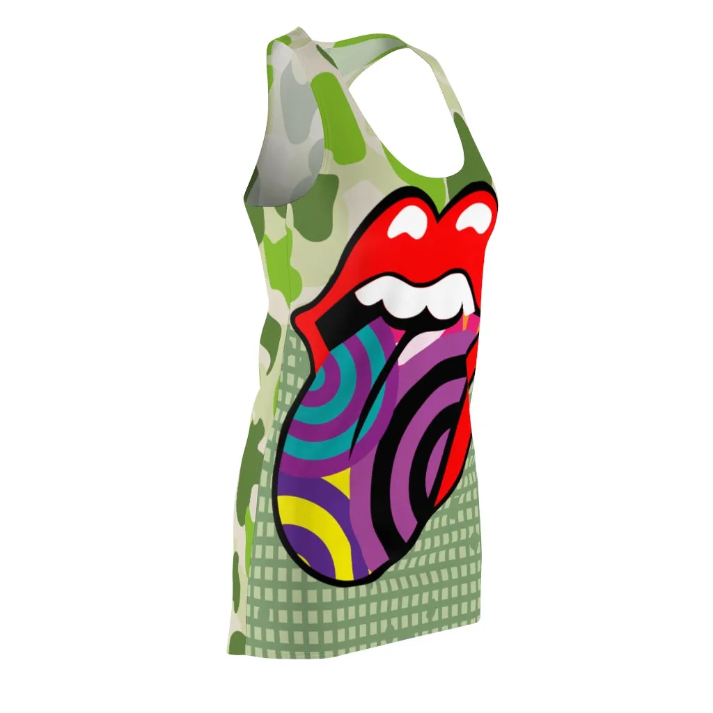 Funhouse Swirl Racerback Dress
