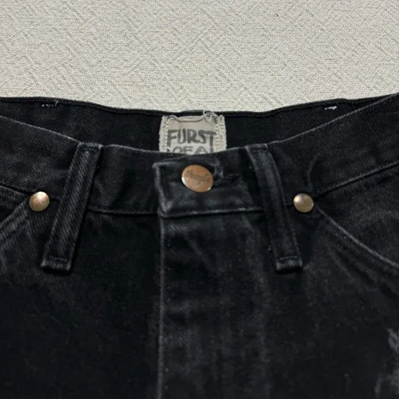 Furst of‎ a Kind Black Distressed Denim Shorts 27