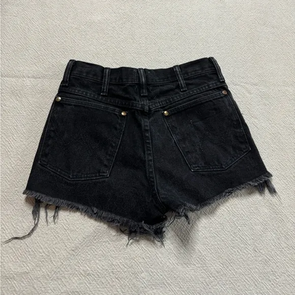 Furst of‎ a Kind Black Distressed Denim Shorts 27