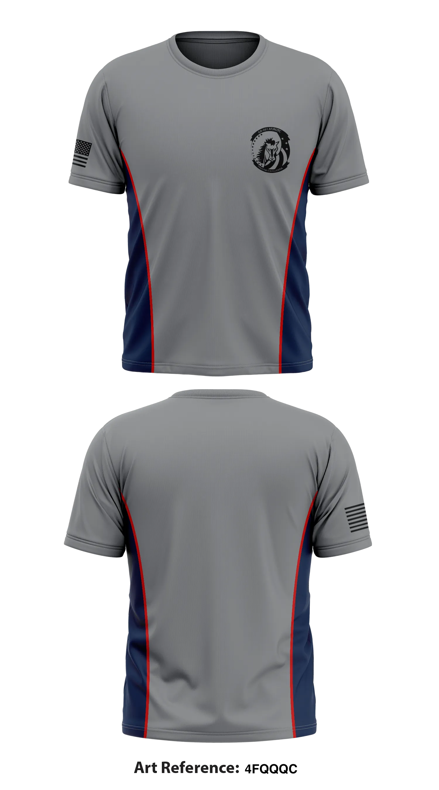 GA-51 Afjrotc Core Men's SS Performance Tee - 4fqqQc