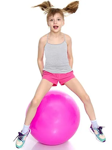 Girl Dance Tank Top 3-Pack (Sleeveless, Racerback, Ballet Dance, 9-10 Years, Black/White/Grey)