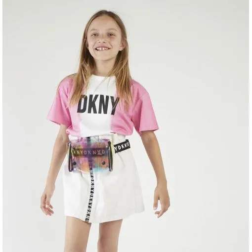 Girls Pink Tie Dye T-Shirt