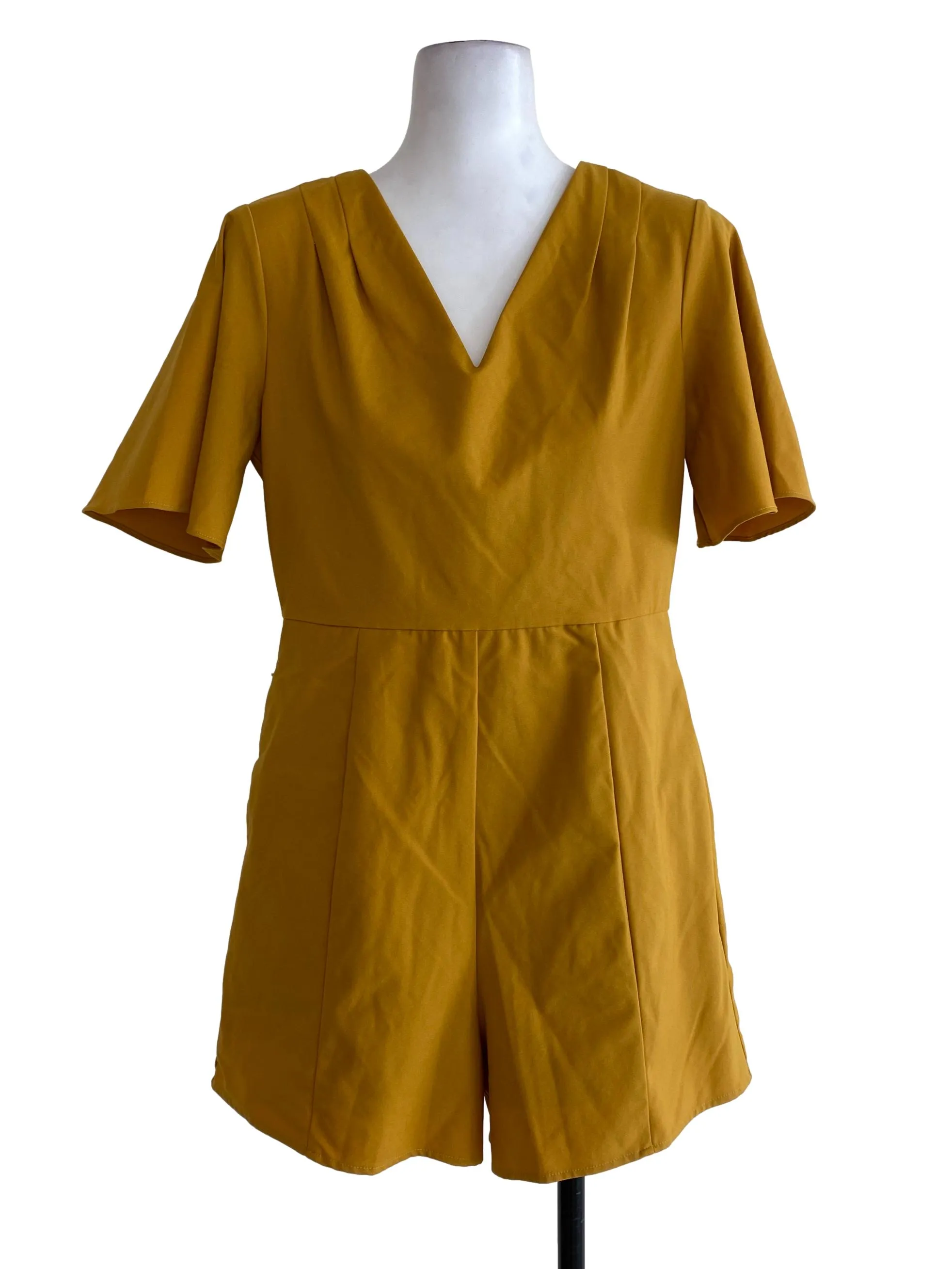Gold V Neck Rompers TCL