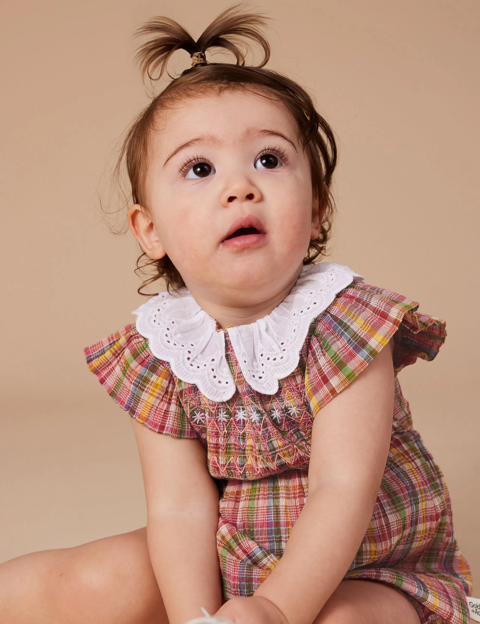 Goldie   Ace - Lani Smocked Romper (Sweetie Check)