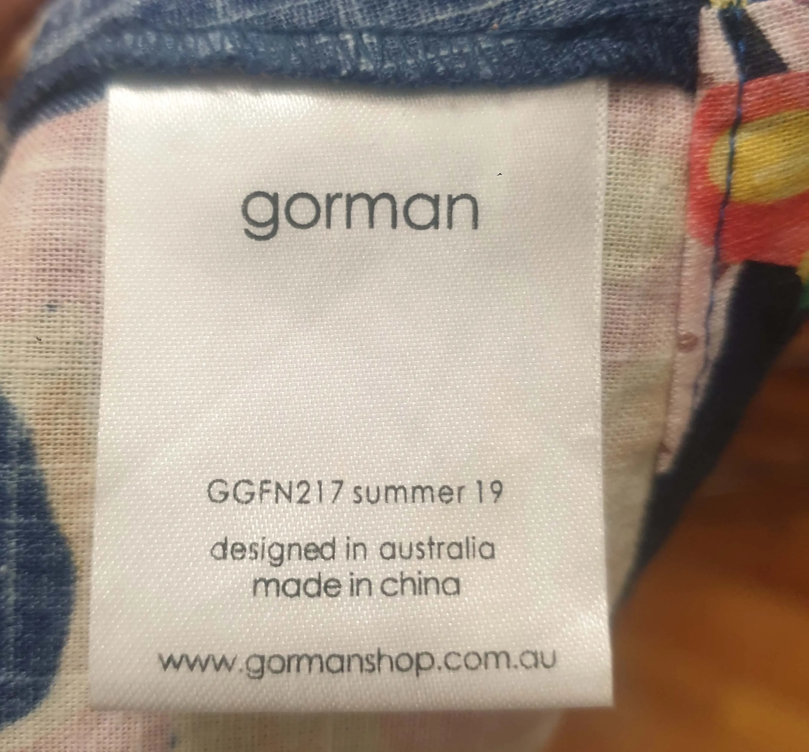 Gorman sea flora print dress size XS