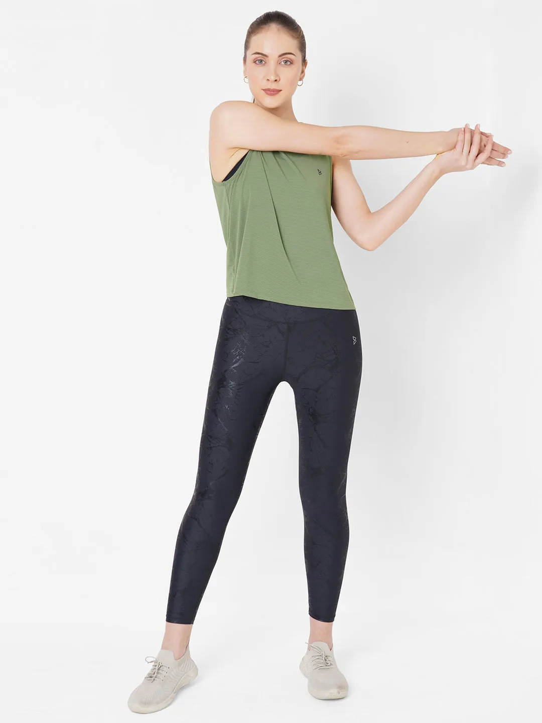 Green Olive Cut Out Tank