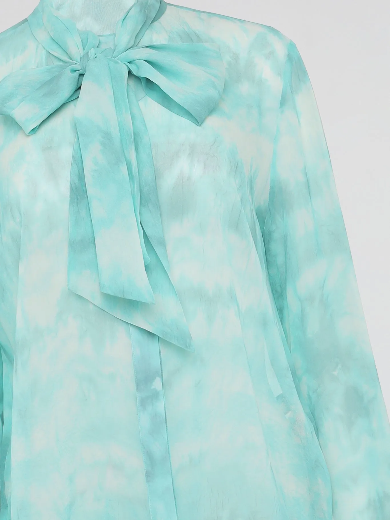 Green Tie Dye Blouse