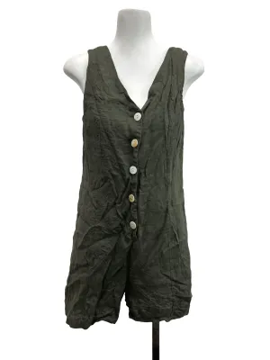 Green V Neck Romper TEM