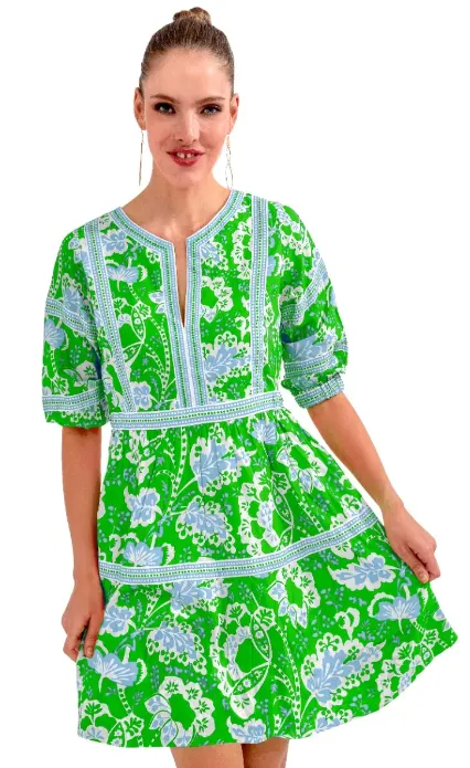 Gretchen Scott Designs Border Dress - Flora