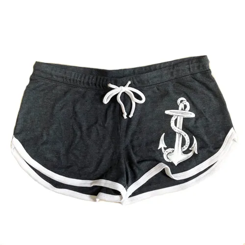 Grey Anchor Shorts