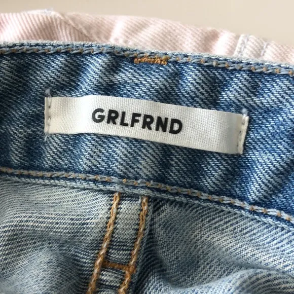 GRLFRND HELENA SHORTS IN DEATH VALLEY SIZE 26 BUTTON FLY &amp; DISTRESSING EUC