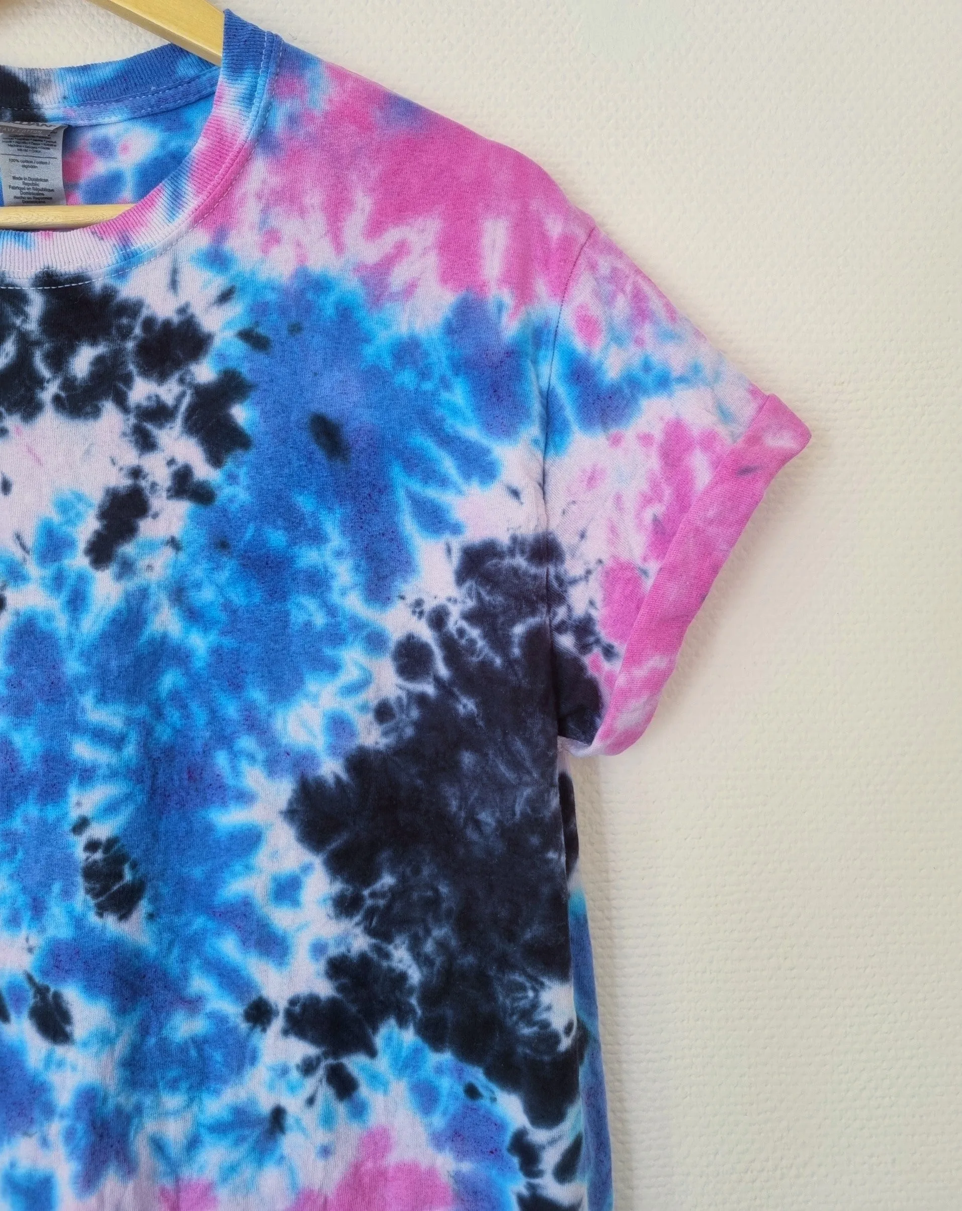 Hand Designed Dark Galaxy Tie-Dye Shirt