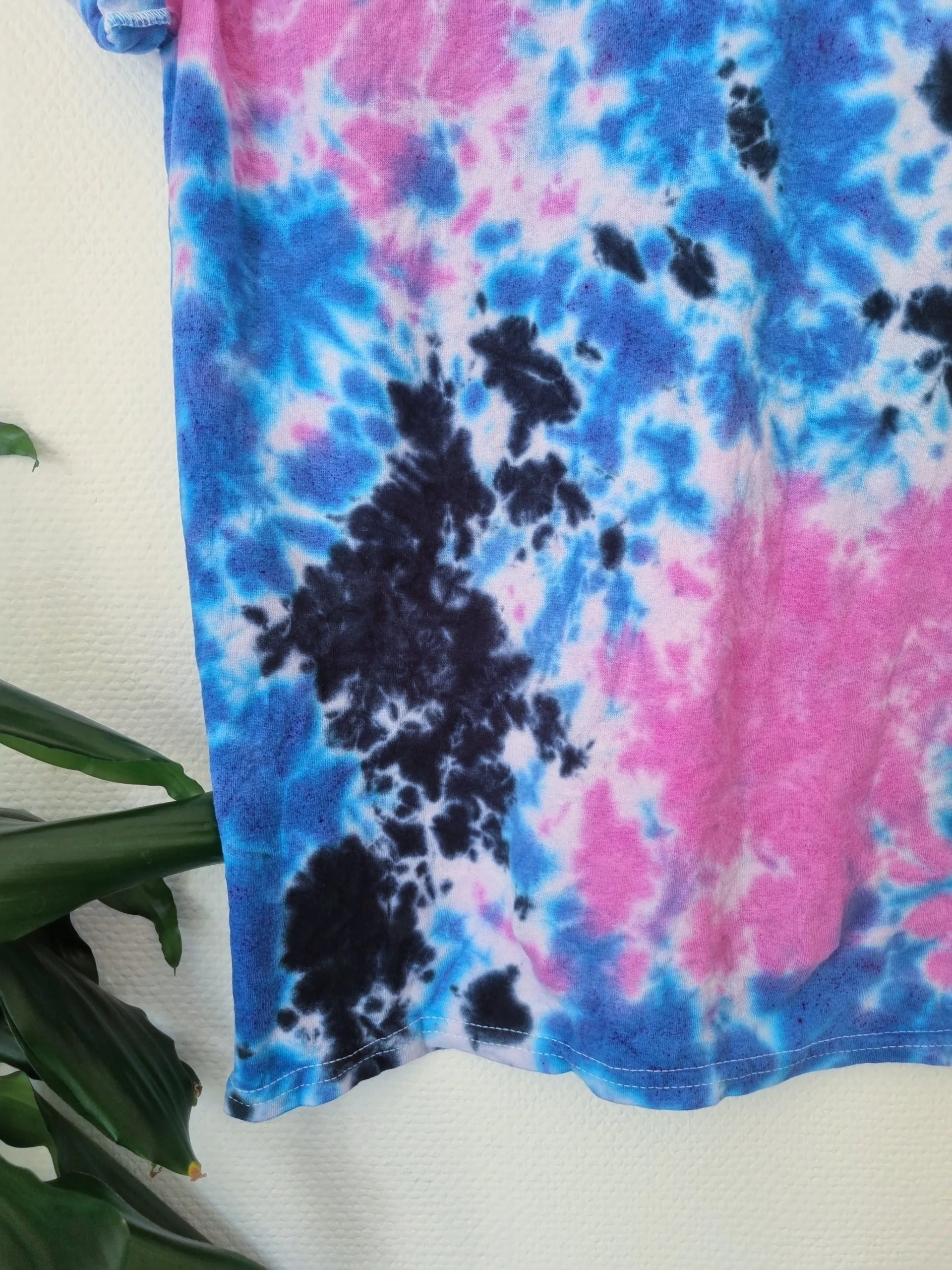 Hand Designed Dark Galaxy Tie-Dye Shirt