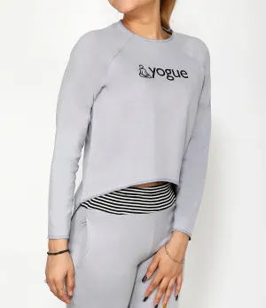 Harbor Grey Asymmetric Full Sleeve Top