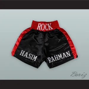Hasim 'The Rock' Rahman Black and Red Boxing Shorts