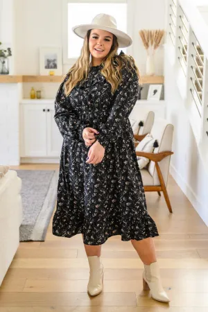 Hazel Blues® | Larissa Long Sleeve Ruffle Hem Dress