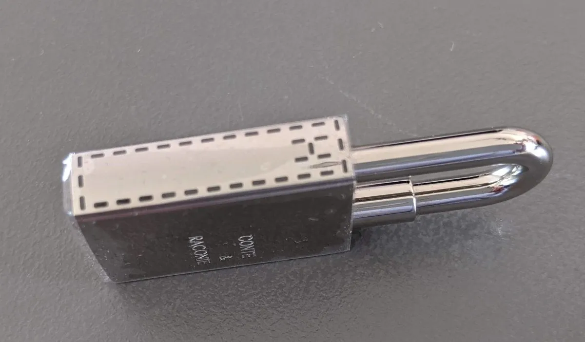 Hermes Silvered CONTE ET RACONTE Cadenas Lock Charm Brand New in Box!