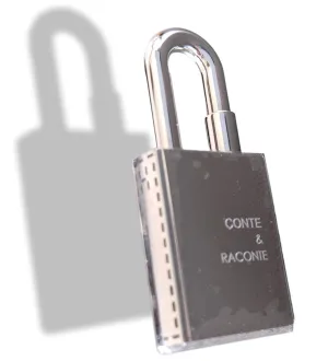 Hermes Silvered CONTE ET RACONTE Cadenas Lock Charm Brand New in Box!