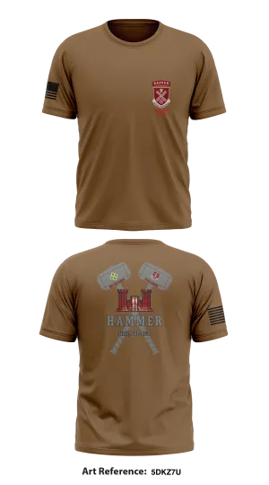 HHC, 52nd BEB, 2IBCT, 4ID Store 1 Core Men's SS Performance Tee - 5Dkz7U
