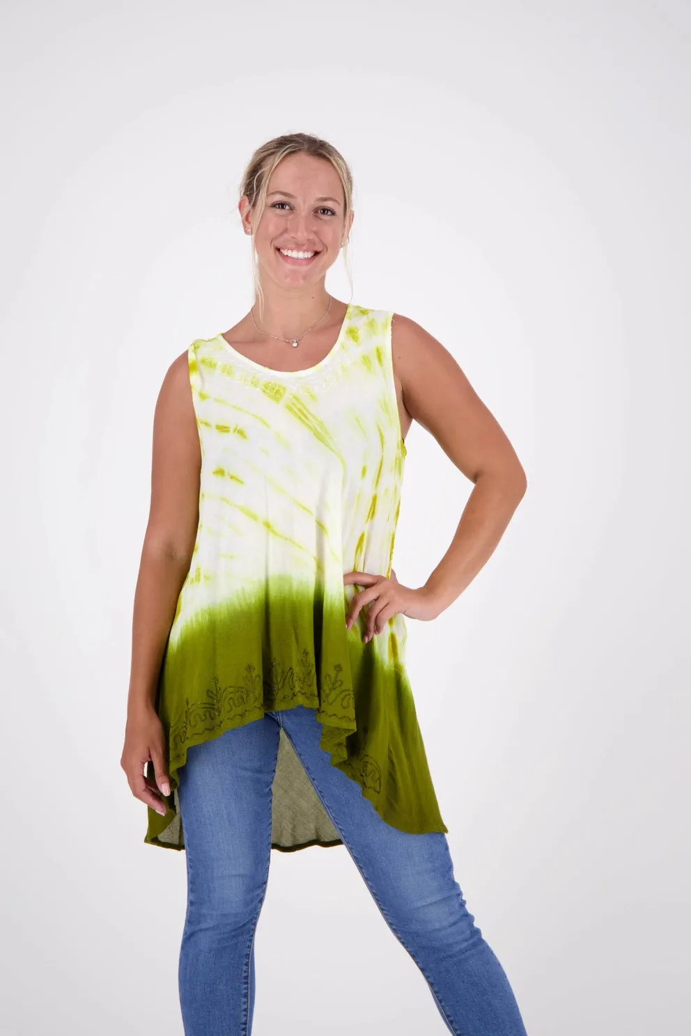 Hi Lo Tie Dye Tank Top