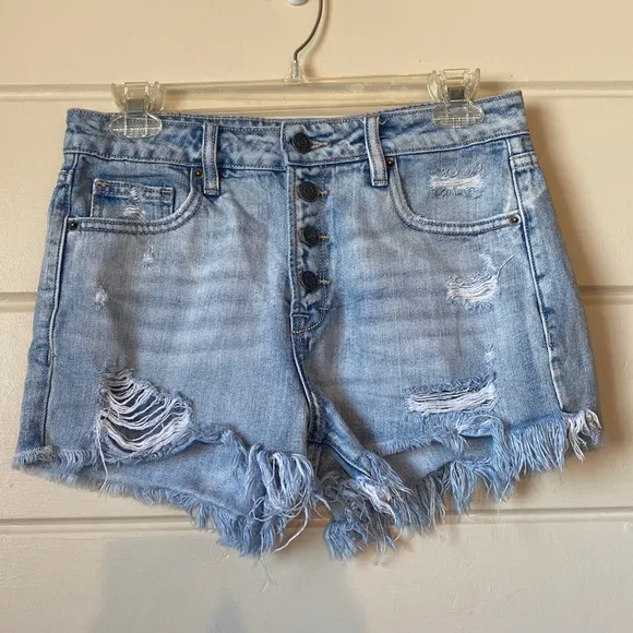Hidden Distressed High Rise Shorts Size Small