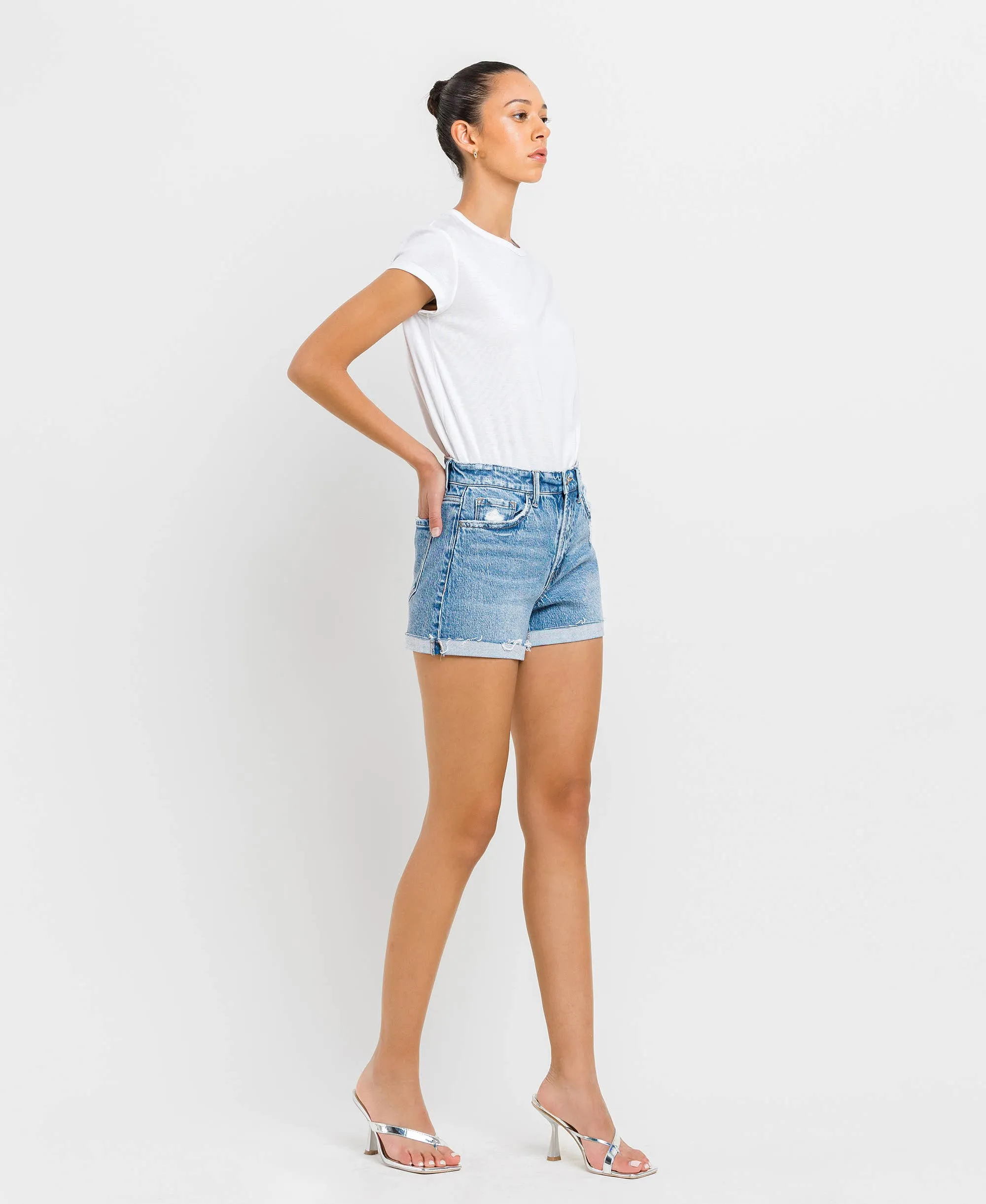 High Rise A Line Shorts