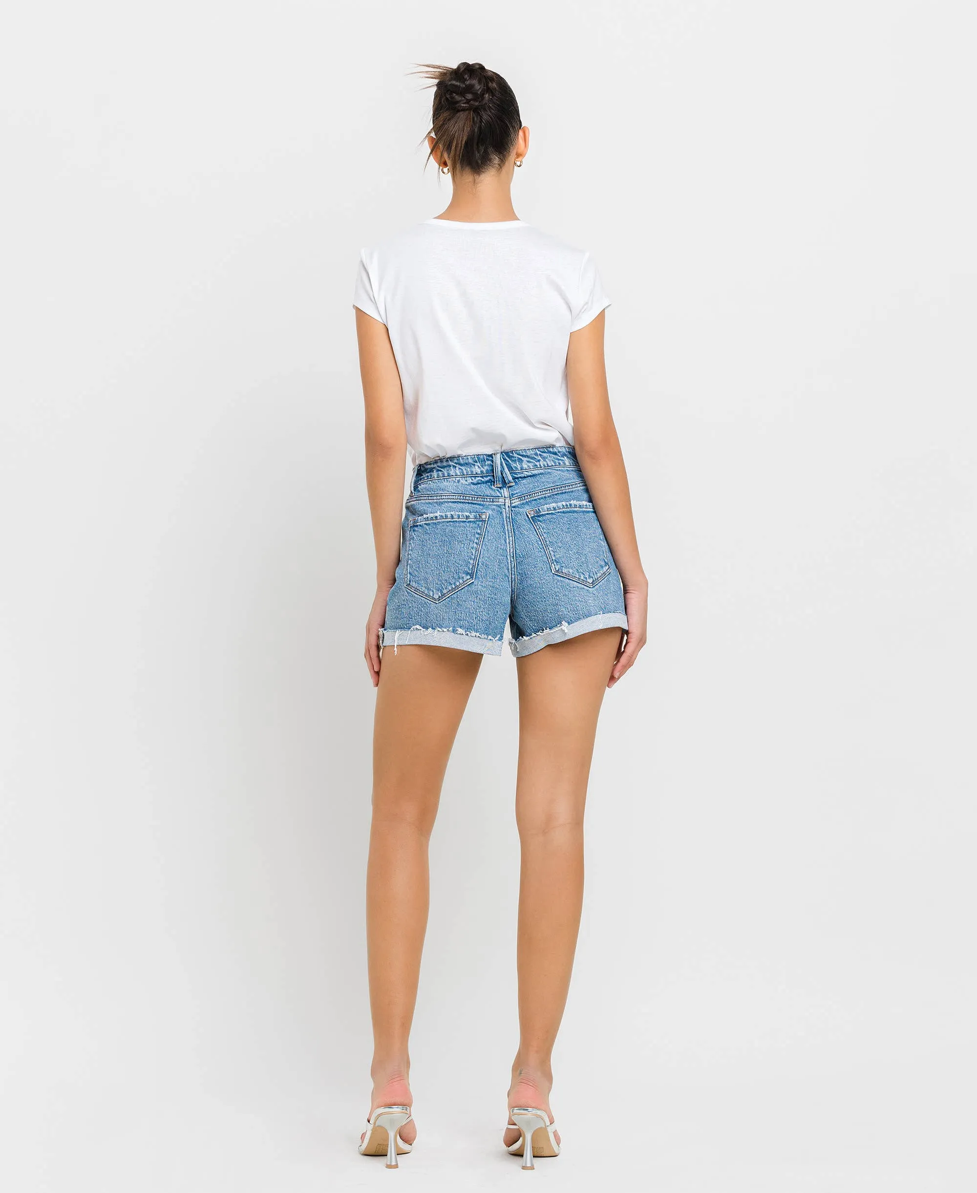High Rise A Line Shorts