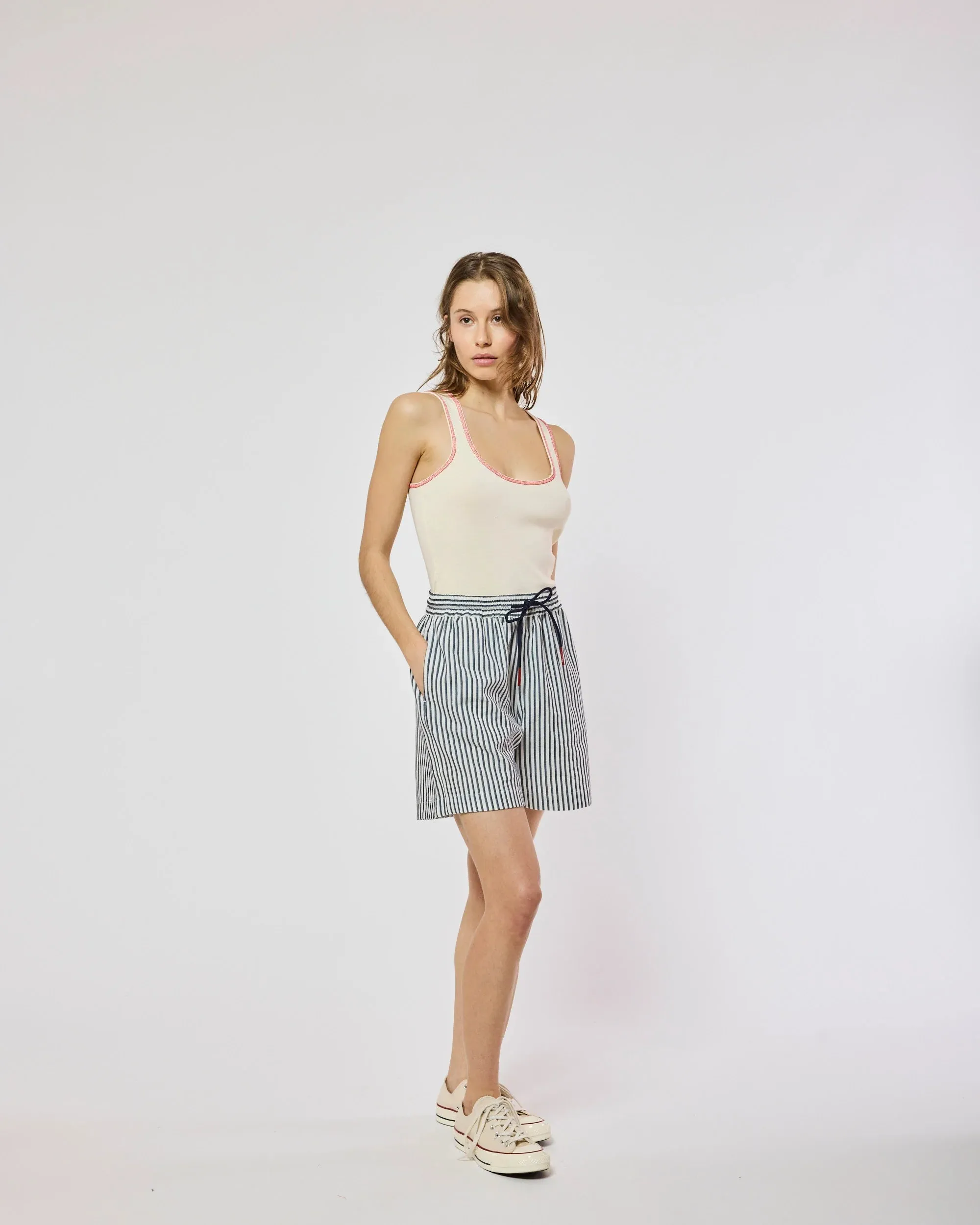 Homecore - Amelie Stripes Shorts - Sky