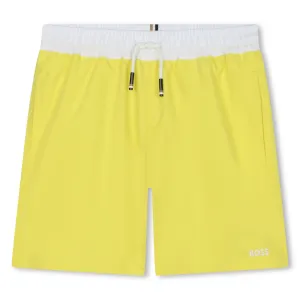 Hugo Boss Yellow Swim Shorts