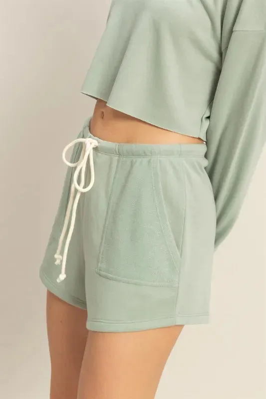 HYFVE Drawstring Mid Waist Shorts