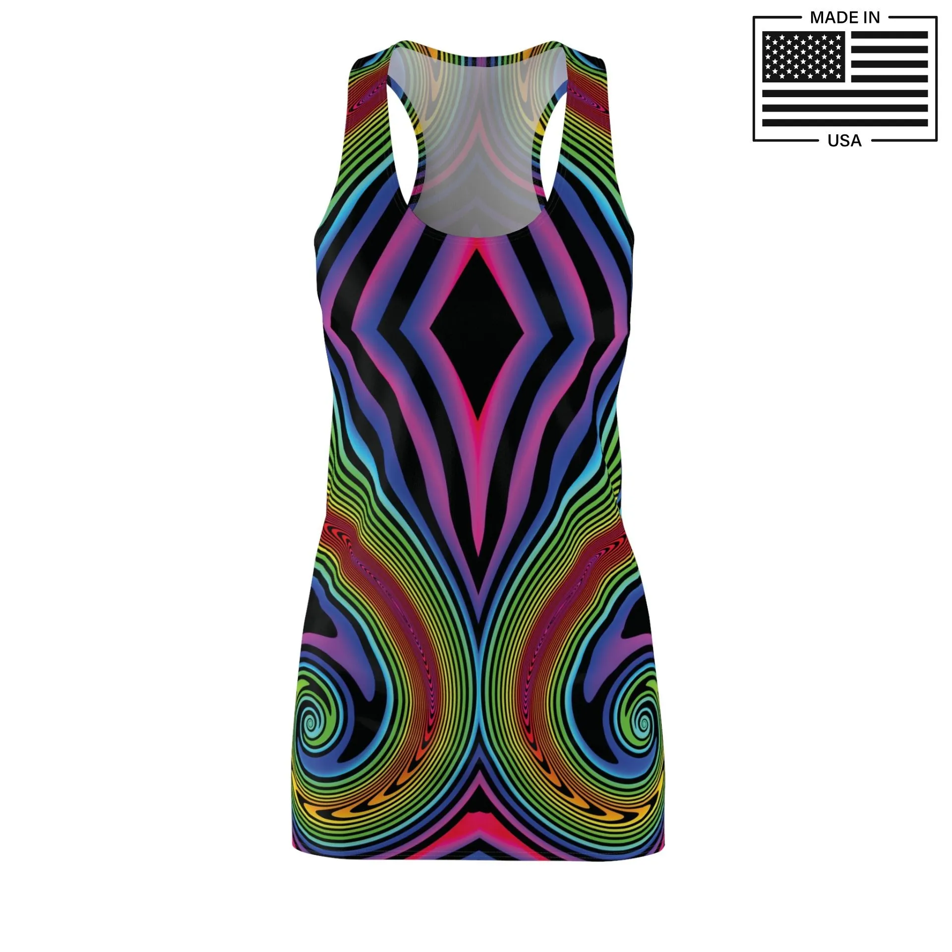 Hypno Rainbow Tank Dress