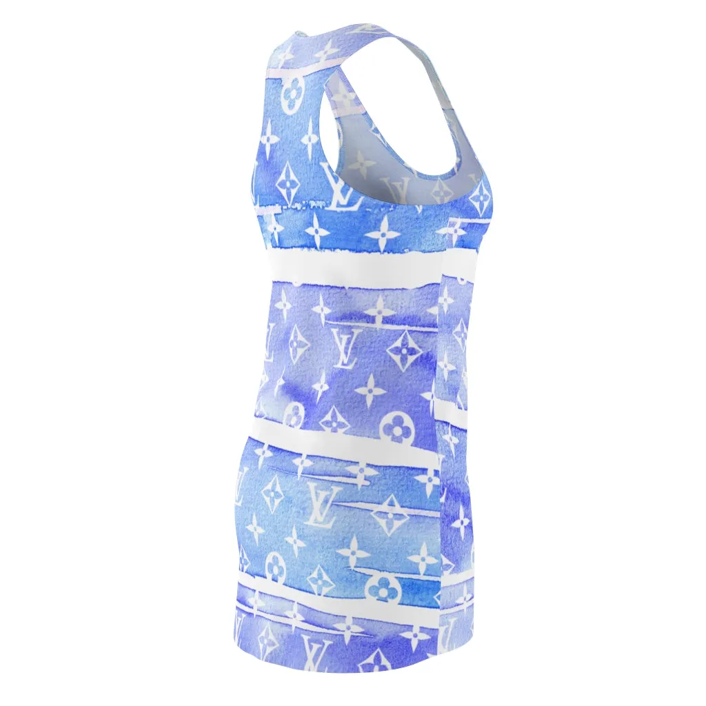 Inspired Blue Watercolor Dress