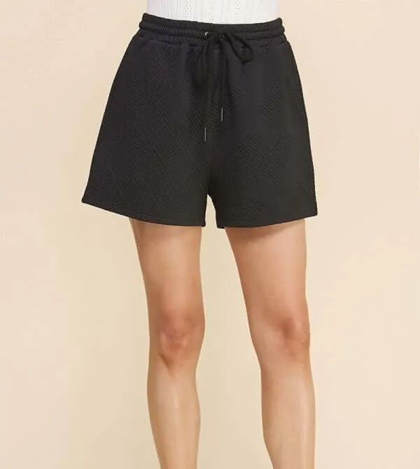 Jacquard Drawstring Shorts