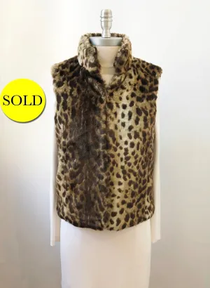 Jane Post Faux Fur Vest Size Xs
