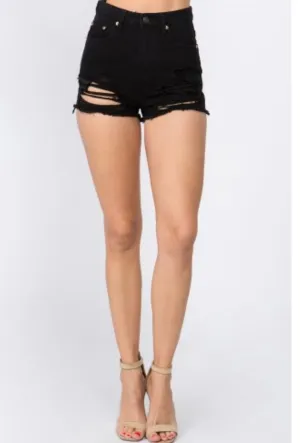 Jean Distressed Shorts