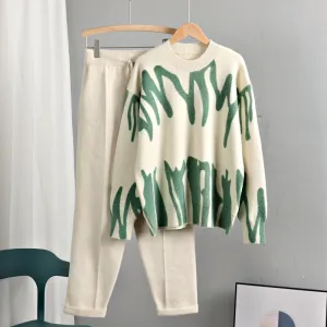 Joanne Tie Dye Warm Knit Two Piece Set