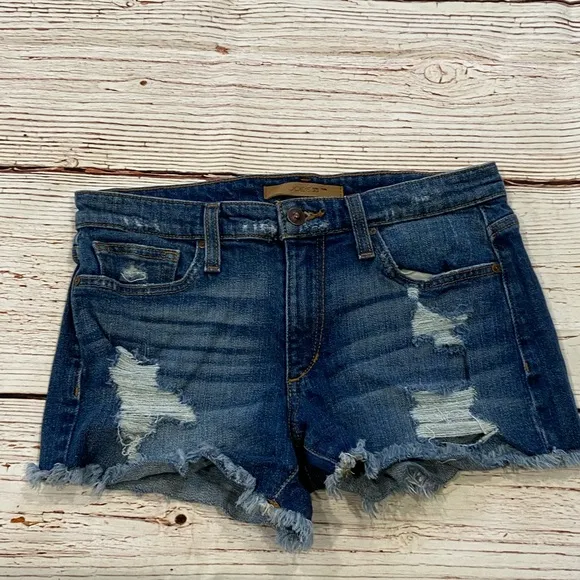 Joe’s Jeans Distressed Jean Shorts Phoebe Wash Sz 26